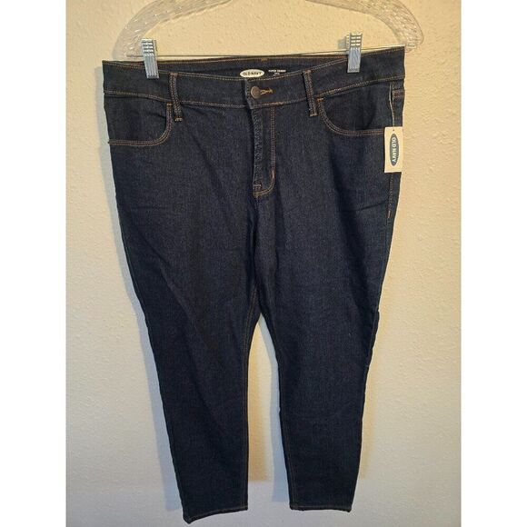 NWT Old Navy Super Skinny Ankle  Mid Rise Jeans Womens Size 12 Short - Picture 1 of 4